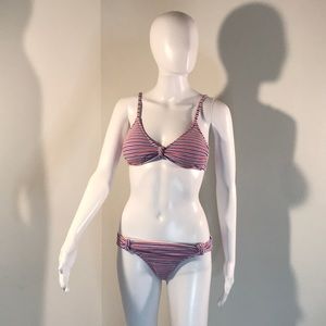 Xhilaration, Red white and blue striped bikini set. Juniors Size M